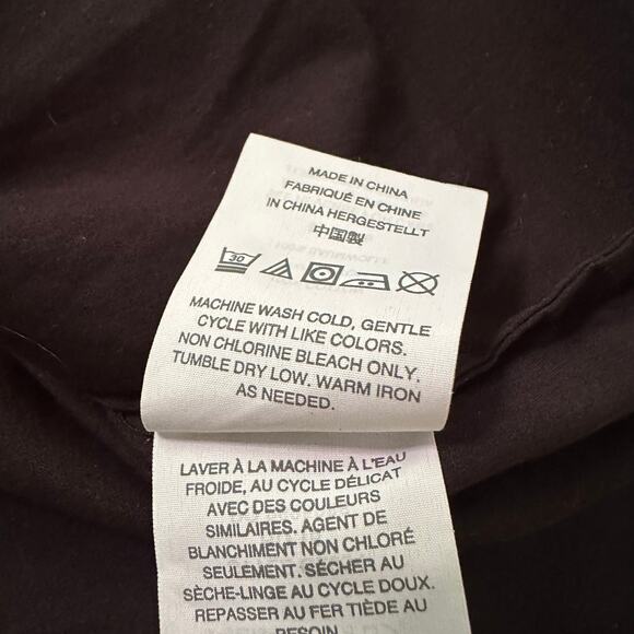 J. Crew black long sleeve off-the-shoulder cotton top size 12 - Picture 6 of 8